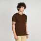 Basic Brown Half Sleeves T-Shirt