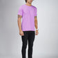 Basic Light Purple Half Sleeves T-Shirt