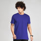 Basic Royal Blue Half Sleeves T-Shirt