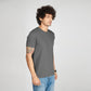 Basic Dark Grey Half Sleeves T-Shirt