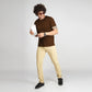Basic Brown Half Sleeves T-Shirt