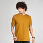 Basic Mustard Half Sleeves T-Shirt