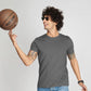 Basic Dark Grey Half Sleeves T-Shirt