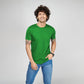 Basic Dark Green Half Sleeves T-Shirt