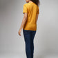 Women's Basic Mustard Half Sleeves T-Shirt