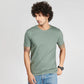 Basic Steel Grey Half Sleeves T-Shirt